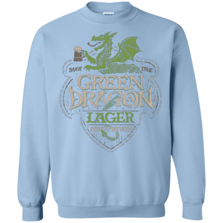 Sweatshirts Light Blue / Small Green Dragon Crewneck Sweatshirt