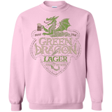 Sweatshirts Light Pink / Small Green Dragon Crewneck Sweatshirt