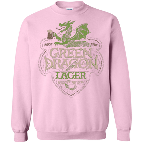 Sweatshirts Light Pink / Small Green Dragon Crewneck Sweatshirt