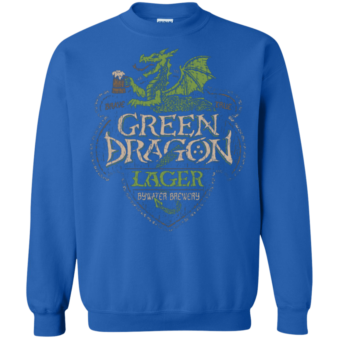 Sweatshirts Royal / Small Green Dragon Crewneck Sweatshirt
