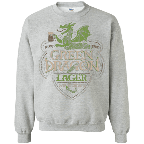 Sweatshirts Sport Grey / Small Green Dragon Crewneck Sweatshirt