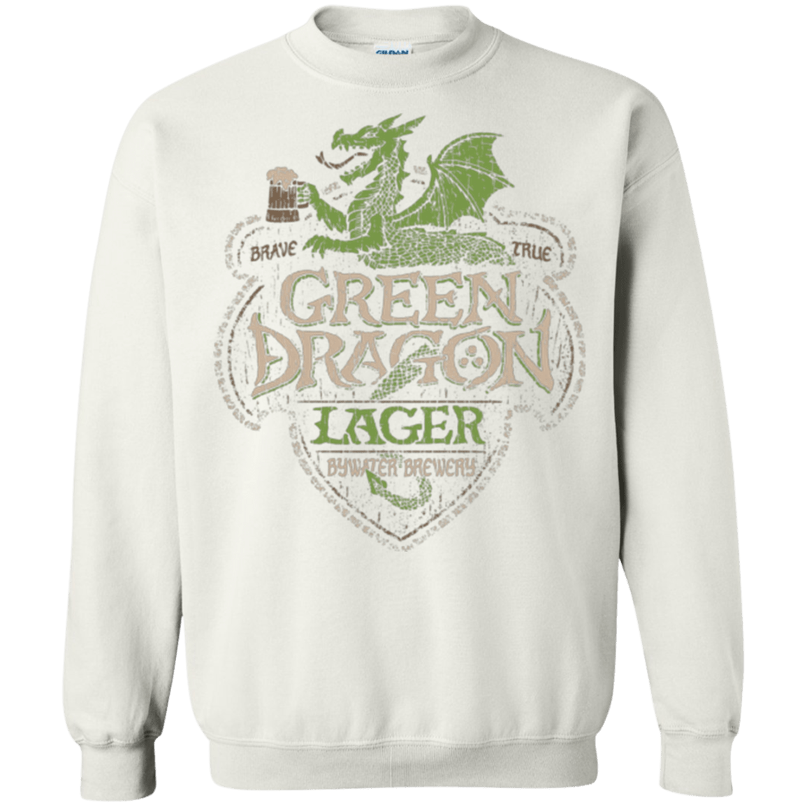 Sweatshirts White / Small Green Dragon Crewneck Sweatshirt