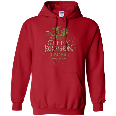 Sweatshirts Red / Small Green Dragon Pullover Hoodie