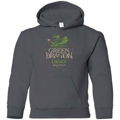 Sweatshirts Charcoal / YS Green Dragon Youth Hoodie