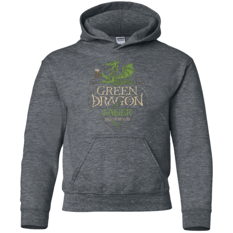 Sweatshirts Dark Heather / YS Green Dragon Youth Hoodie