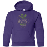 Sweatshirts Purple / YS Green Dragon Youth Hoodie