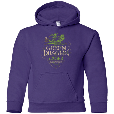 Sweatshirts Purple / YS Green Dragon Youth Hoodie