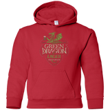 Sweatshirts Red / YS Green Dragon Youth Hoodie