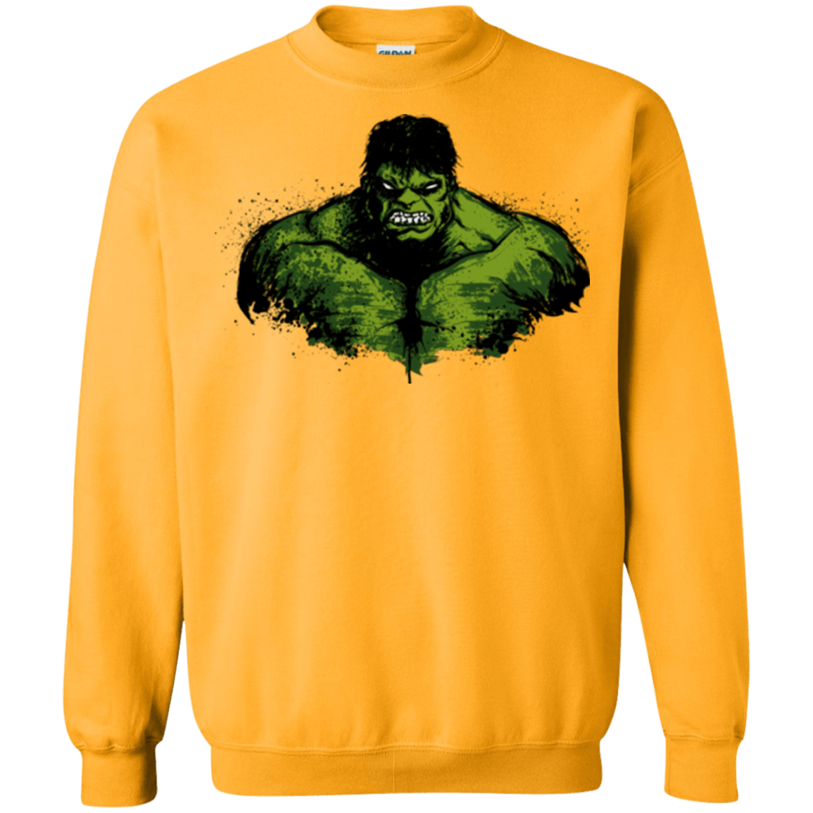 Sweatshirts Gold / Small Green Fury Crewneck Sweatshirt