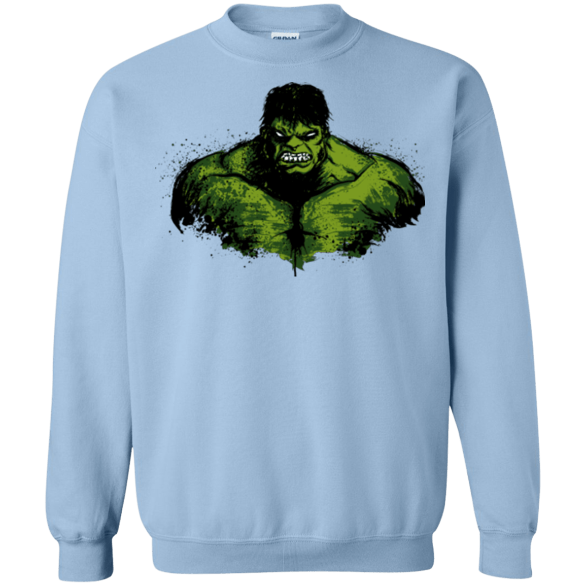 Sweatshirts Light Blue / Small Green Fury Crewneck Sweatshirt