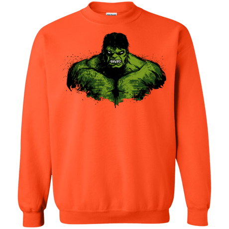 Sweatshirts Orange / Small Green Fury Crewneck Sweatshirt