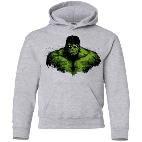 Sweatshirts Sport Grey / YS Green Fury Youth Hoodie