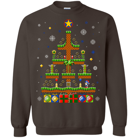 Sweatshirts Dark Chocolate / Small Green Hill Christmas Crewneck Sweatshirt