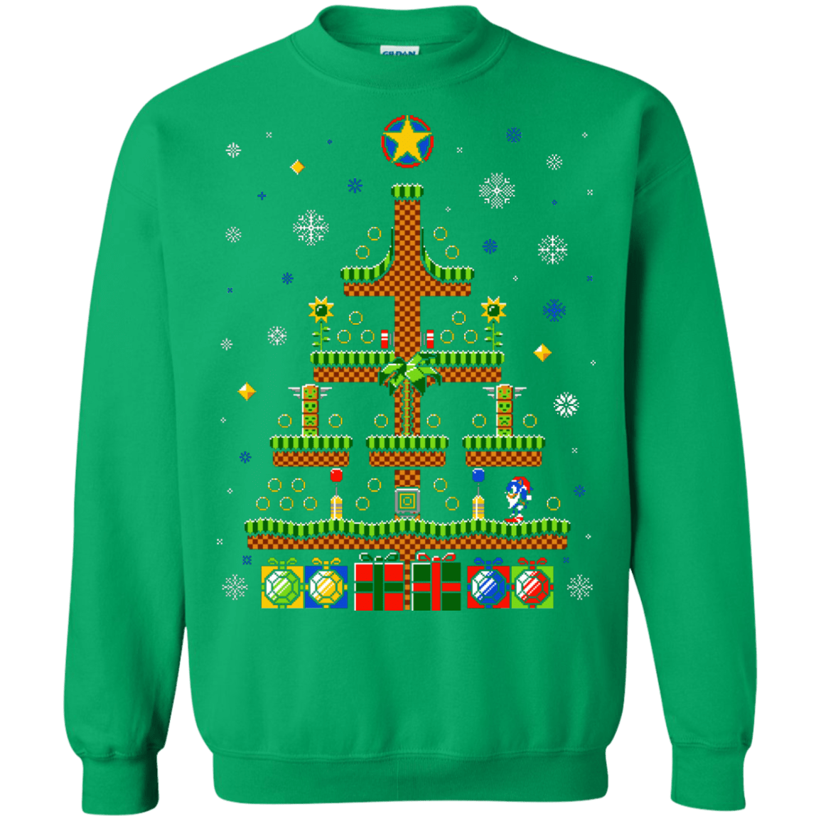 Sweatshirts Irish Green / Small Green Hill Christmas Crewneck Sweatshirt