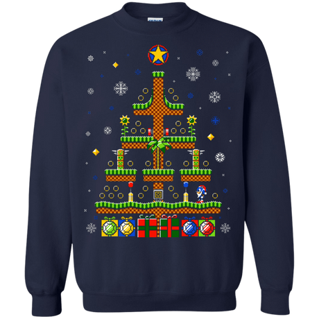 Sweatshirts Navy / Small Green Hill Christmas Crewneck Sweatshirt
