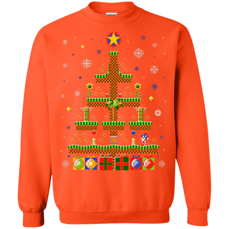 Sweatshirts Orange / Small Green Hill Christmas Crewneck Sweatshirt