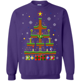Sweatshirts Purple / Small Green Hill Christmas Crewneck Sweatshirt