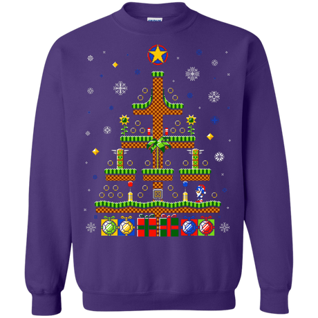 Sweatshirts Purple / Small Green Hill Christmas Crewneck Sweatshirt