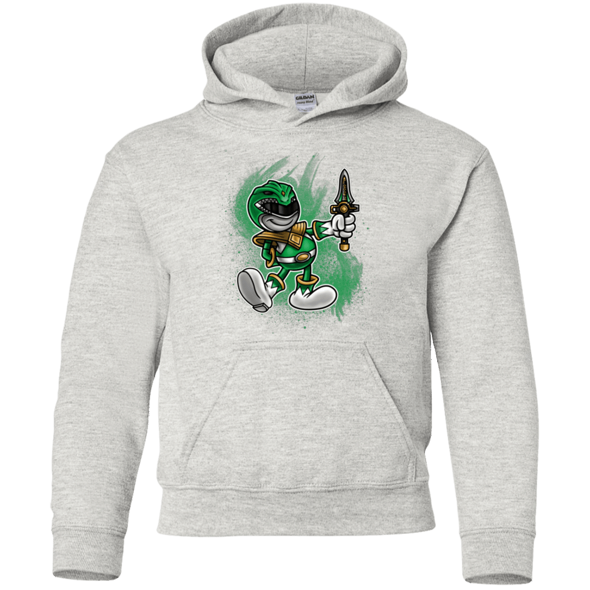 Sweatshirts Ash / YS Green Ranger Artwork Youth Hoodie