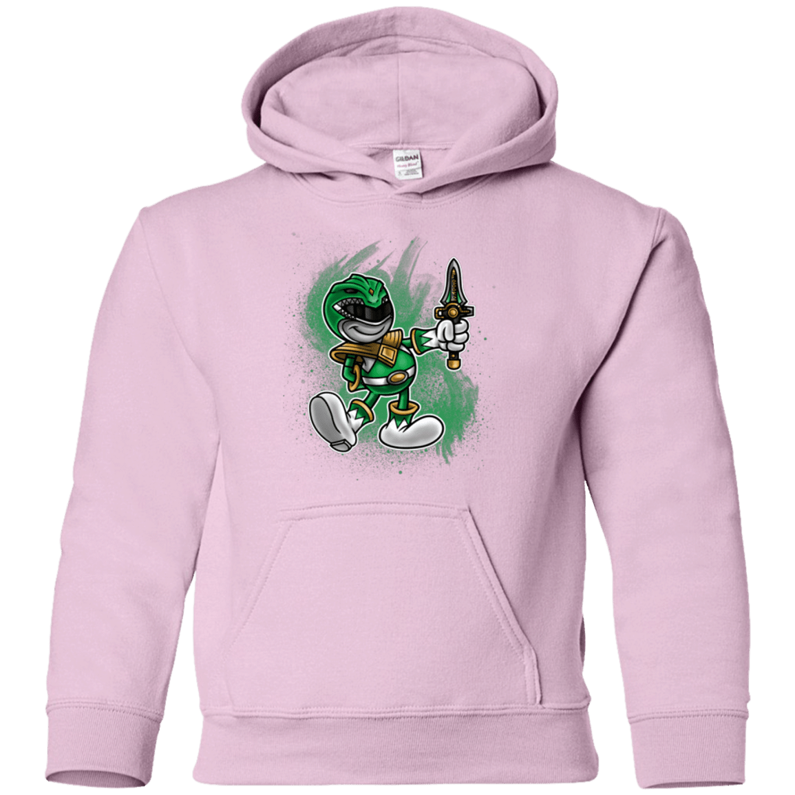 Sweatshirts Light Pink / YS Green Ranger Artwork Youth Hoodie