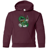 Sweatshirts Maroon / YS Green Ranger Artwork Youth Hoodie