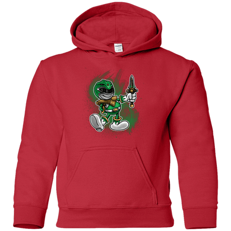Sweatshirts Red / YS Green Ranger Artwork Youth Hoodie