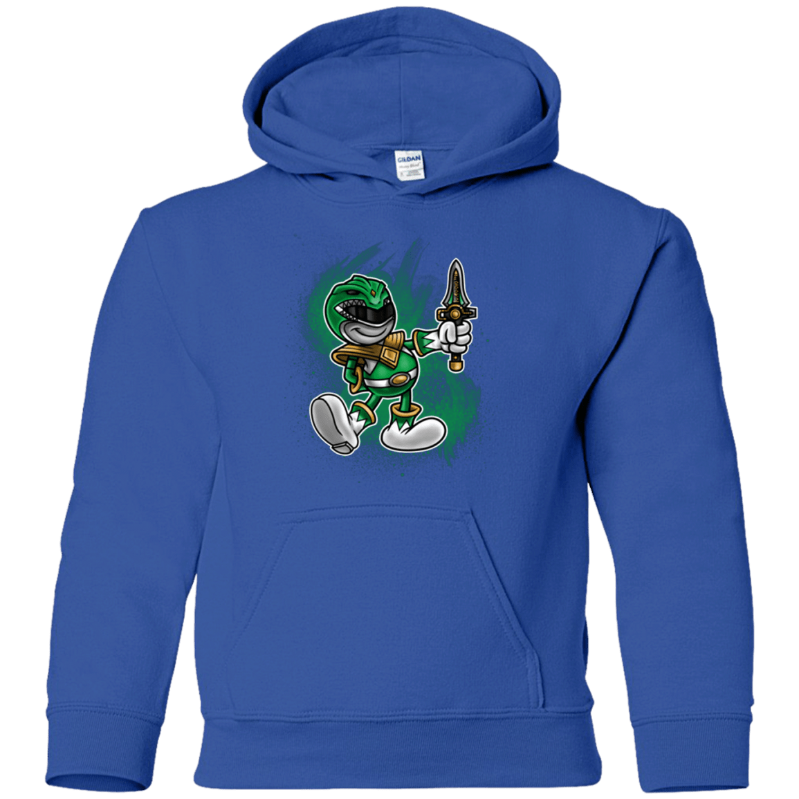 Sweatshirts Royal / YS Green Ranger Artwork Youth Hoodie