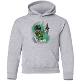 Sweatshirts Sport Grey / YS Green Ranger Artwork Youth Hoodie