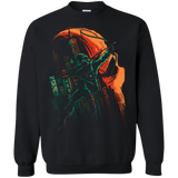 Sweatshirts Black / Small Green Vigilance Crewneck Sweatshirt