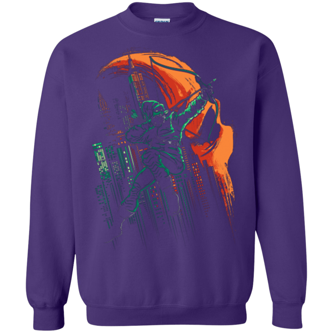 Sweatshirts Purple / Small Green Vigilance Crewneck Sweatshirt