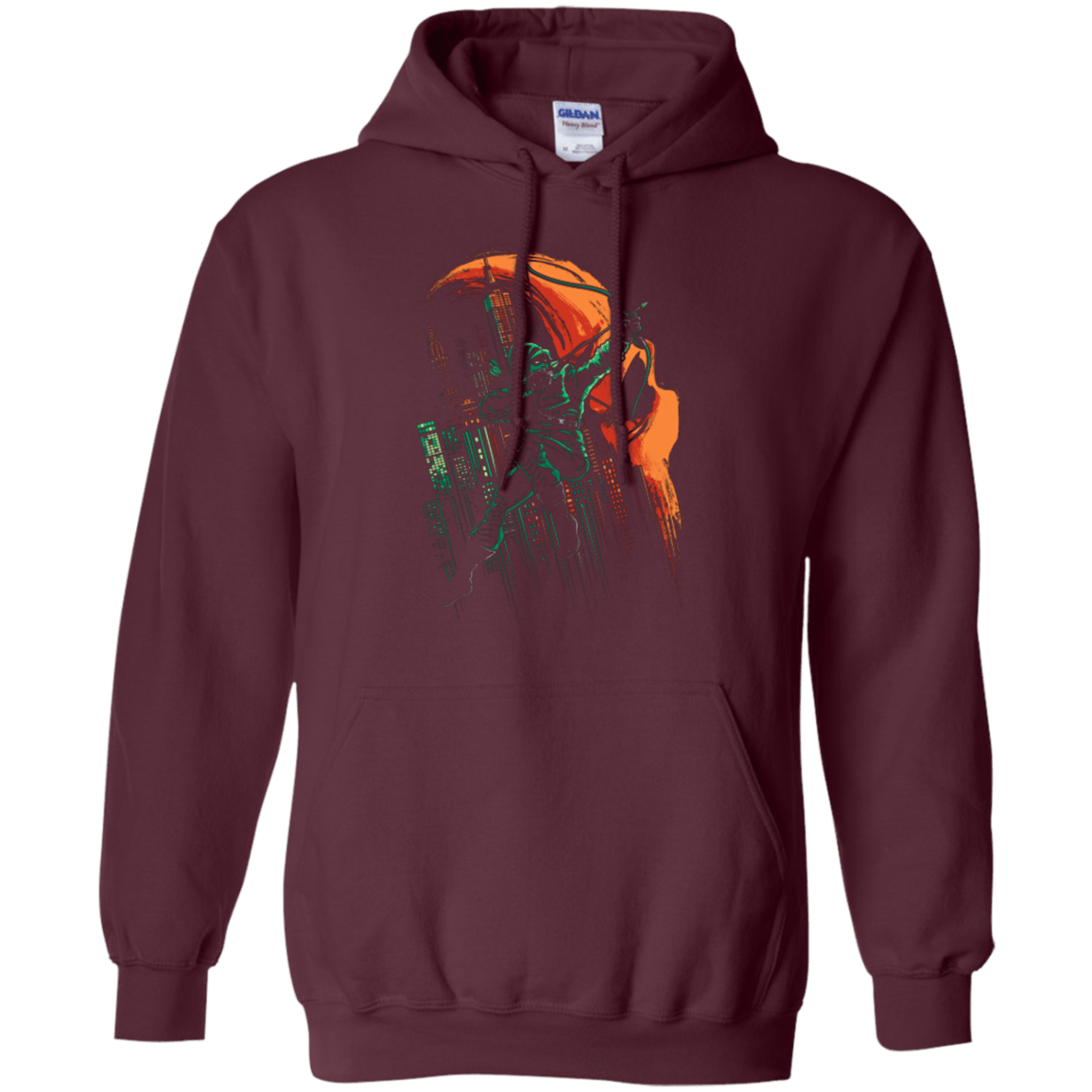 Sweatshirts Maroon / Small Green Vigilance Pullover Hoodie