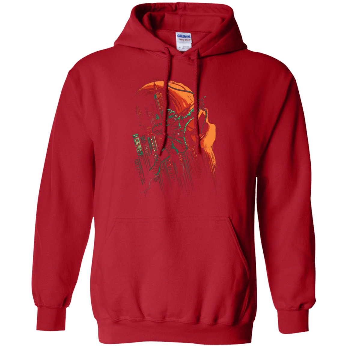 Sweatshirts Red / Small Green Vigilance Pullover Hoodie