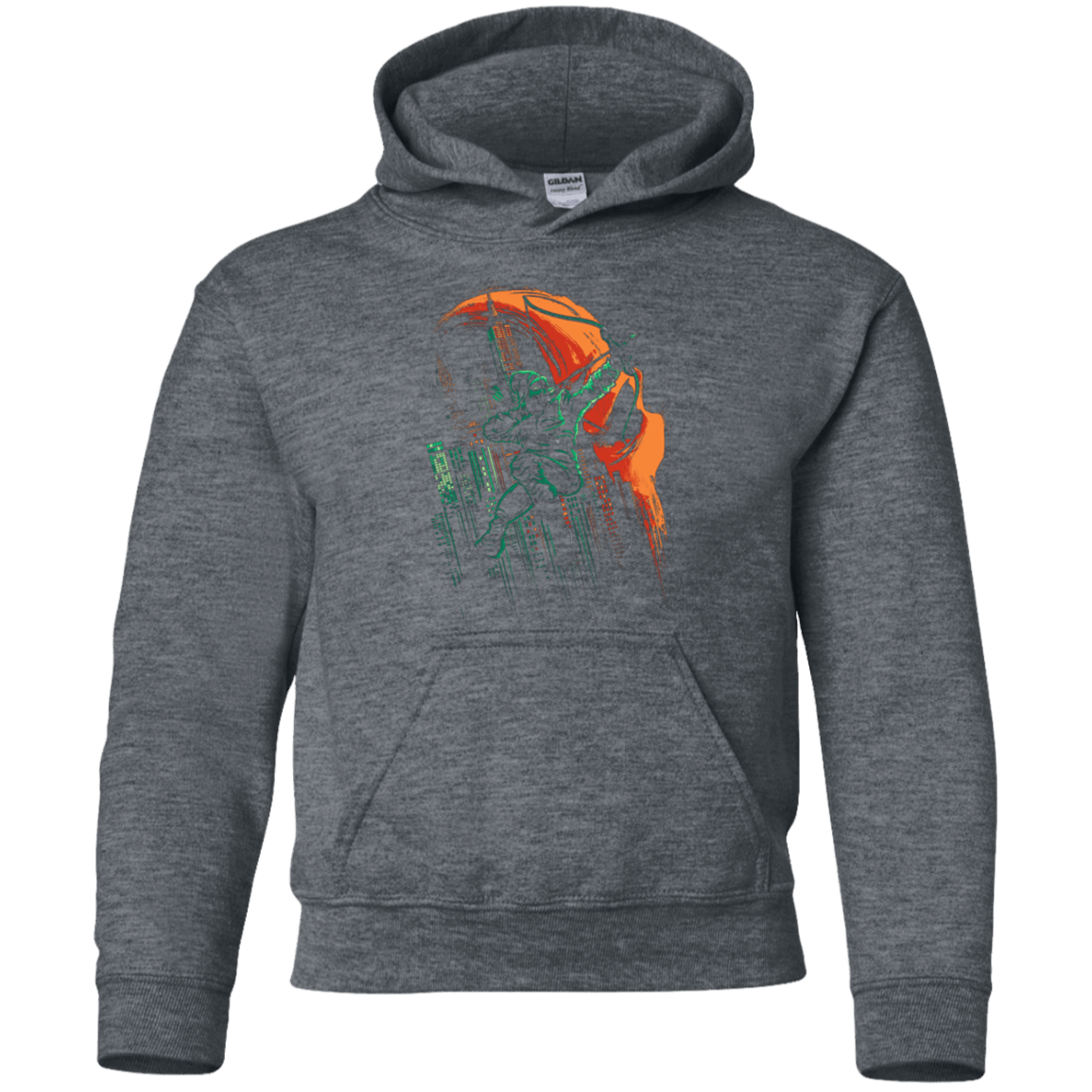 Sweatshirts Dark Heather / YS Green Vigilance Youth Hoodie