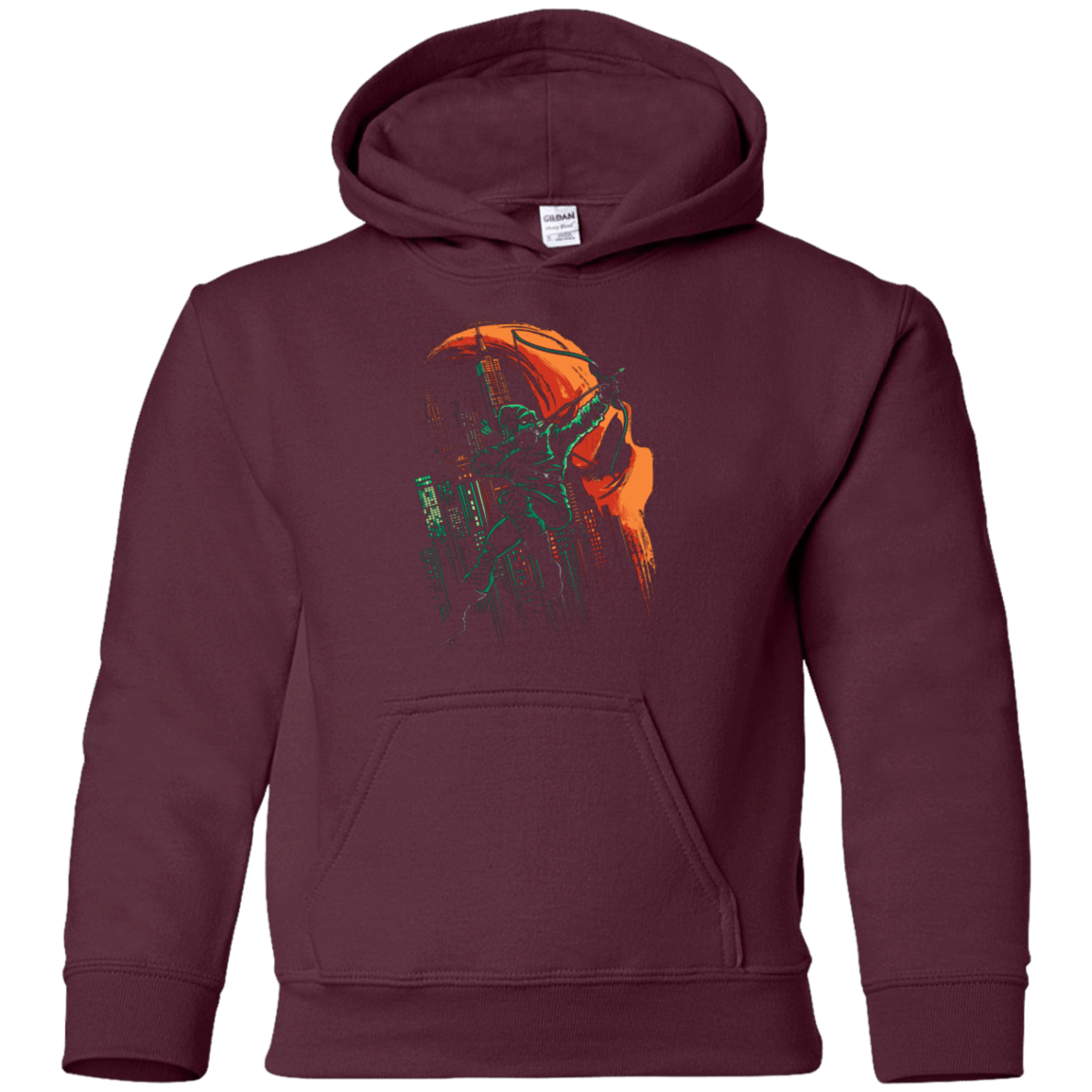 Sweatshirts Maroon / YS Green Vigilance Youth Hoodie