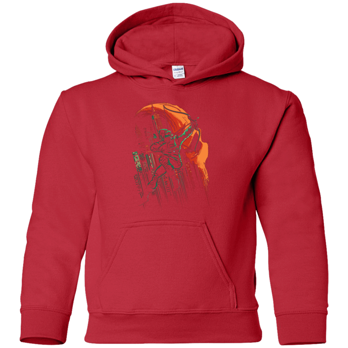 Sweatshirts Red / YS Green Vigilance Youth Hoodie