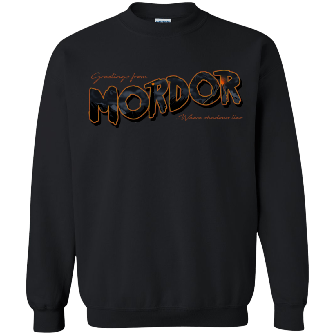 Sweatshirts Black / S Greetings From Mordor Crewneck Sweatshirt