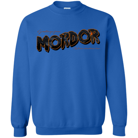 Sweatshirts Royal / S Greetings From Mordor Crewneck Sweatshirt