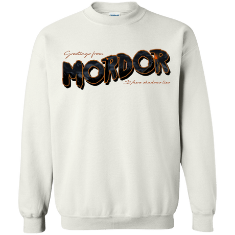 Sweatshirts White / S Greetings From Mordor Crewneck Sweatshirt