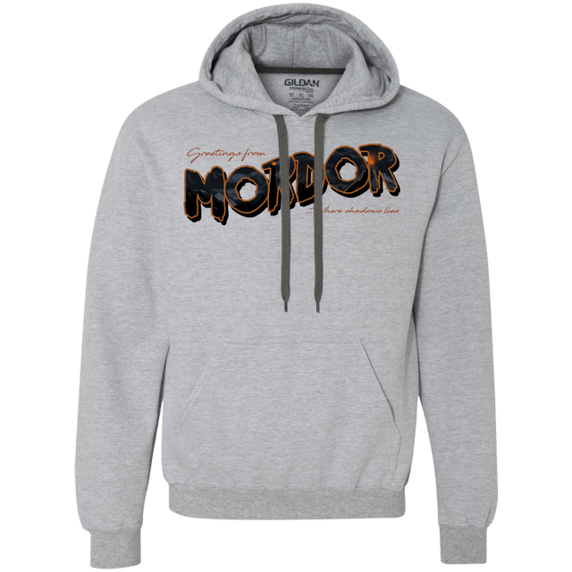 Sweatshirts Sport Grey / S Greetings From Mordor Premium Fleece Hoodie