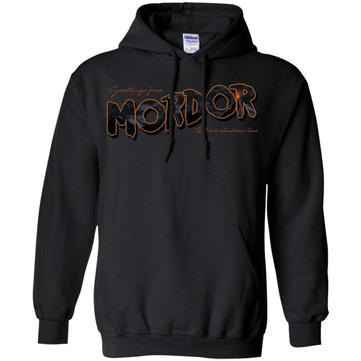 Sweatshirts Black / S Greetings From Mordor Pullover Hoodie