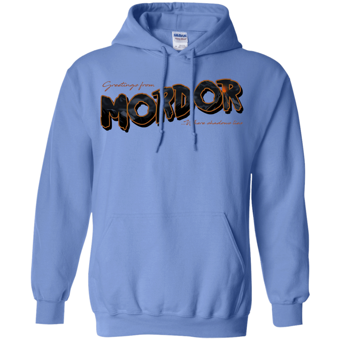 Sweatshirts Carolina Blue / S Greetings From Mordor Pullover Hoodie