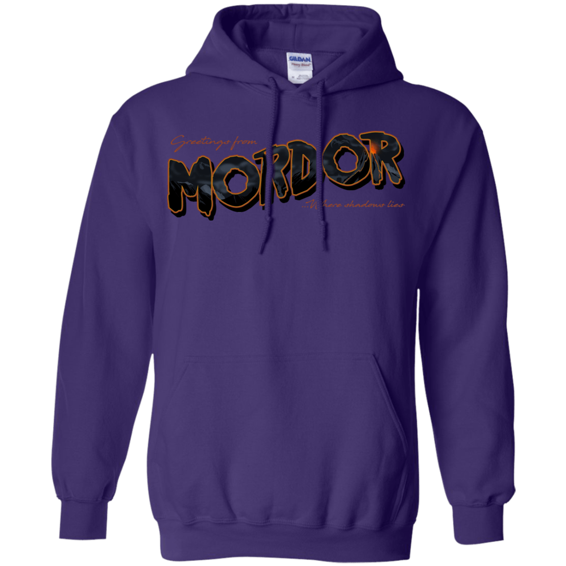 Sweatshirts Purple / S Greetings From Mordor Pullover Hoodie