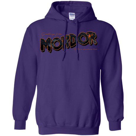 Sweatshirts Purple / S Greetings From Mordor Pullover Hoodie