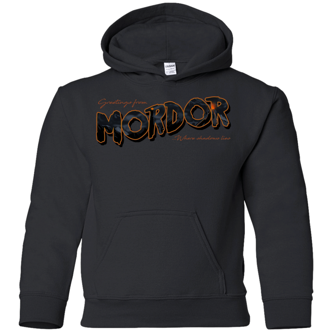 Sweatshirts Black / YS Greetings From Mordor Youth Hoodie