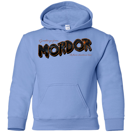 Sweatshirts Carolina Blue / YS Greetings From Mordor Youth Hoodie