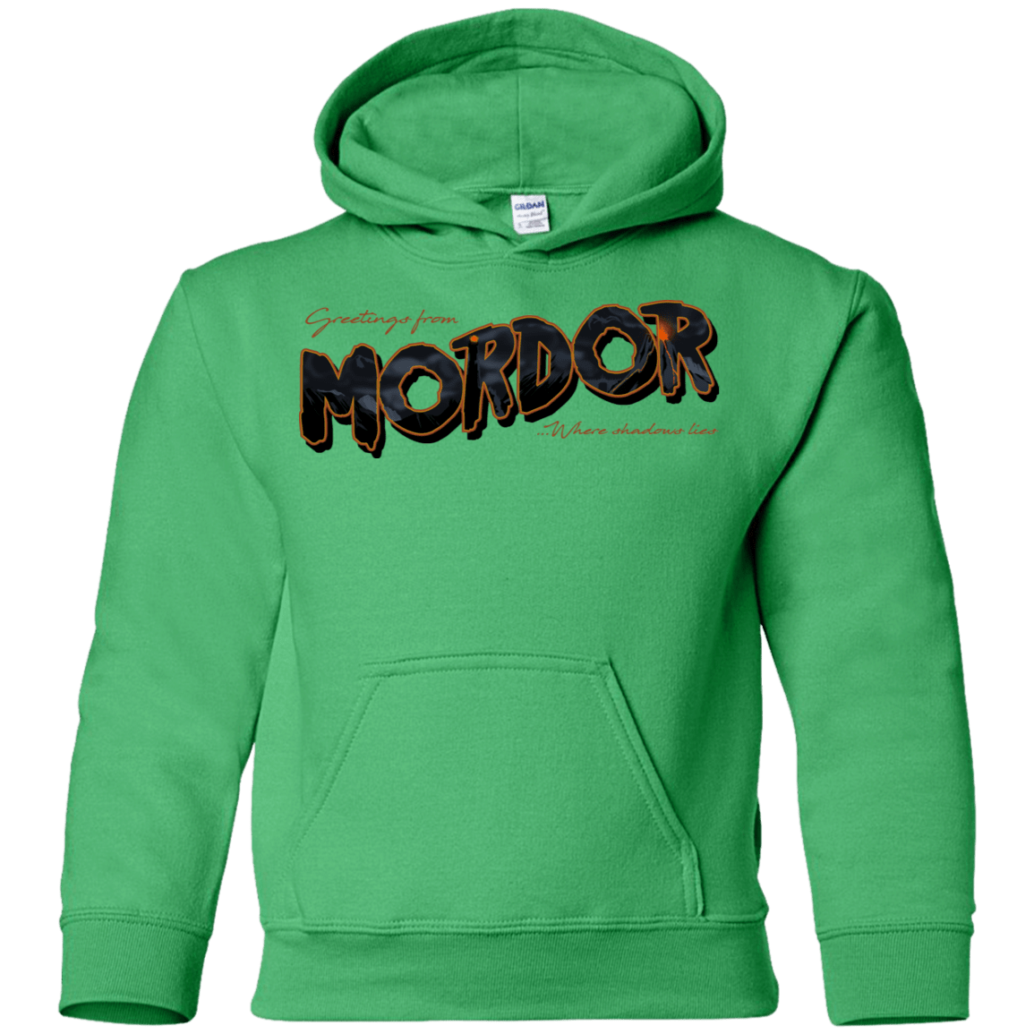 Sweatshirts Irish Green / YS Greetings From Mordor Youth Hoodie