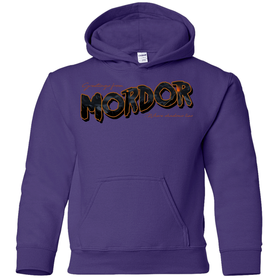 Sweatshirts Purple / YS Greetings From Mordor Youth Hoodie