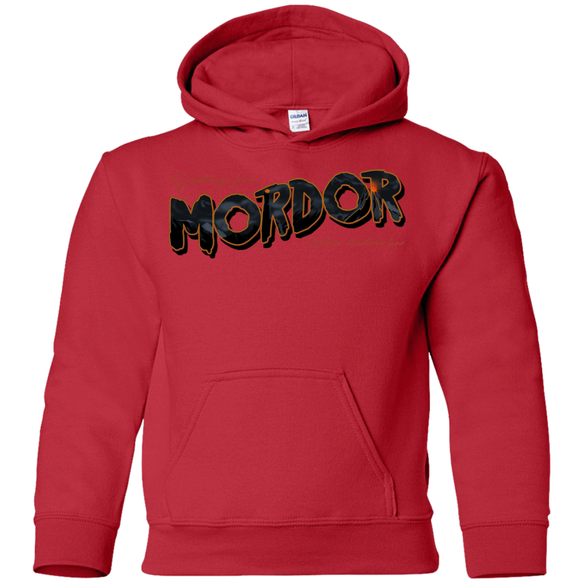Sweatshirts Red / YS Greetings From Mordor Youth Hoodie