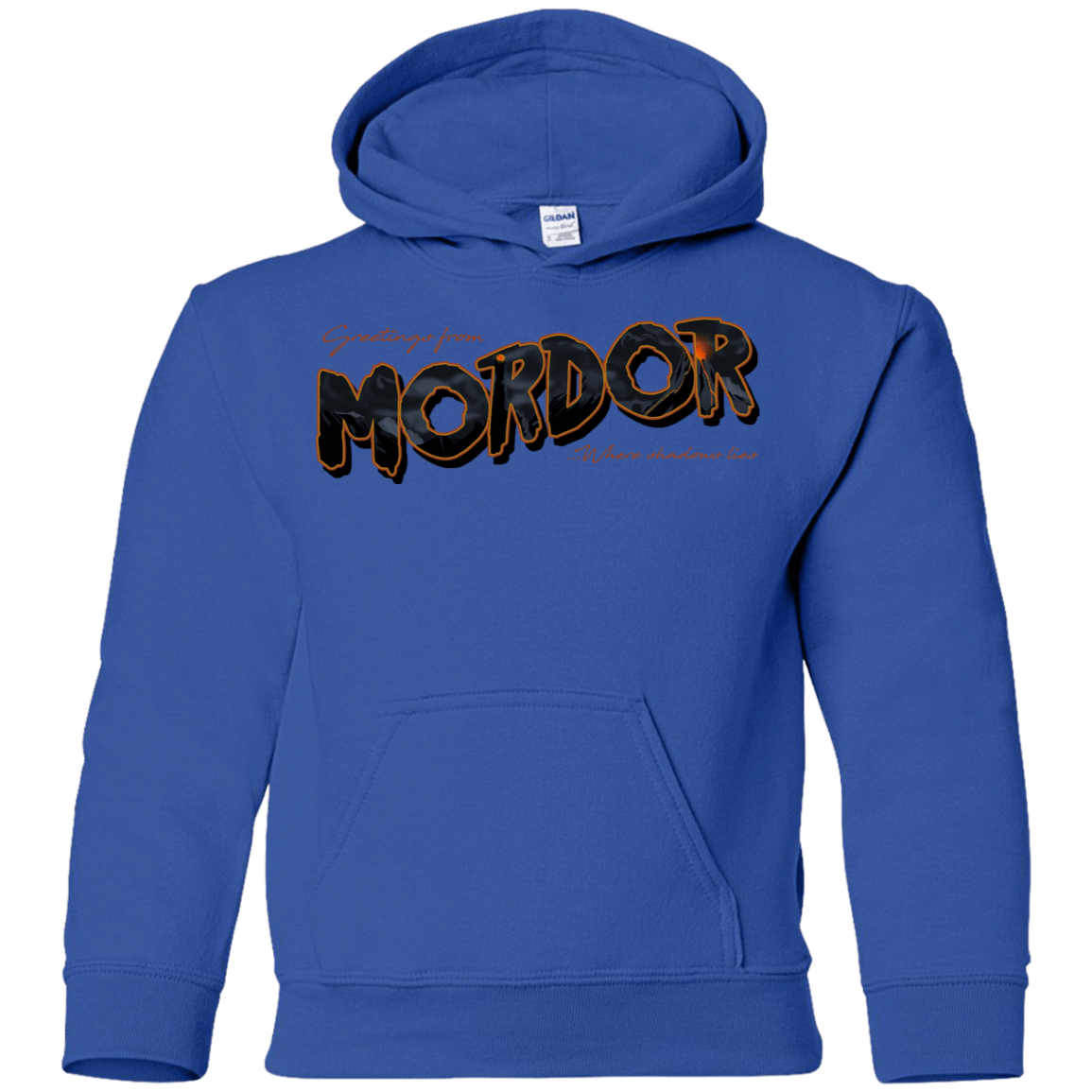 Sweatshirts Royal / YS Greetings From Mordor Youth Hoodie