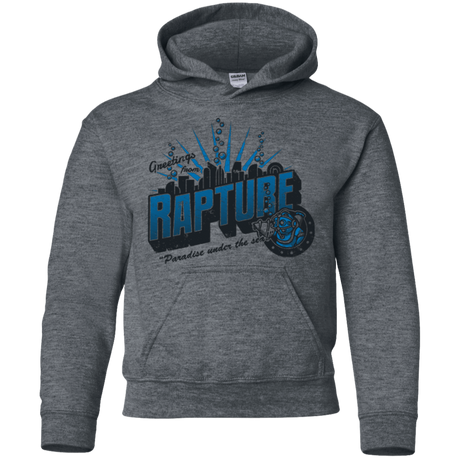 Sweatshirts Dark Heather / YS Greetings from Rapture Youth Hoodie